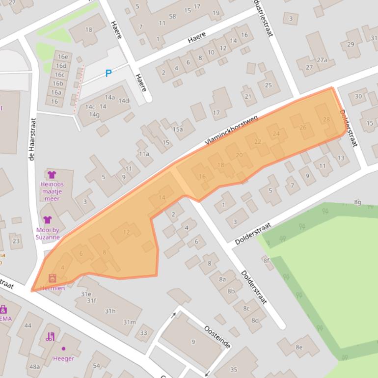 Kaart van postcodegebied 8141GG.