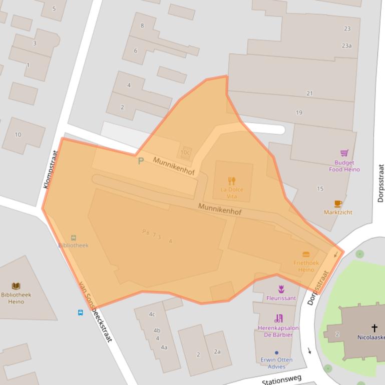 Kaart van postcodegebied 8141GL.