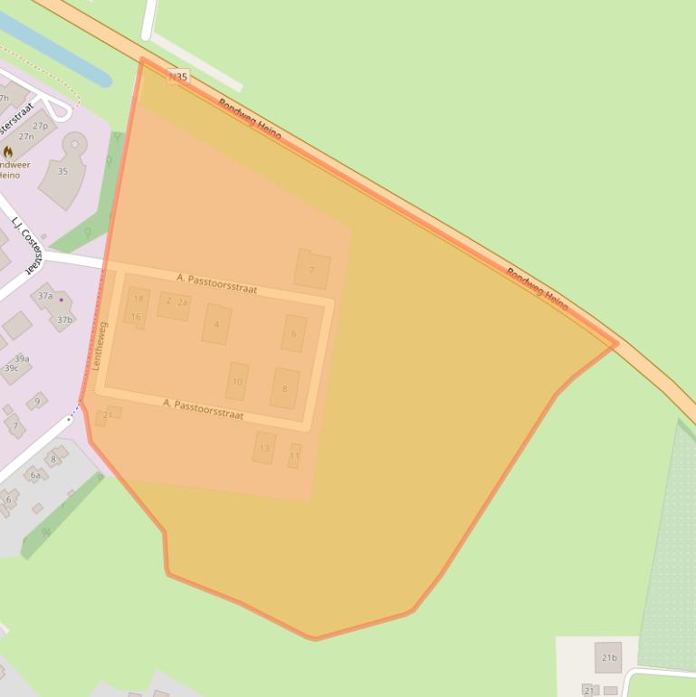 Kaart van postcodegebied 8141GV.