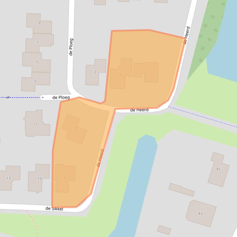 Kaart van postcodegebied 8141HE.