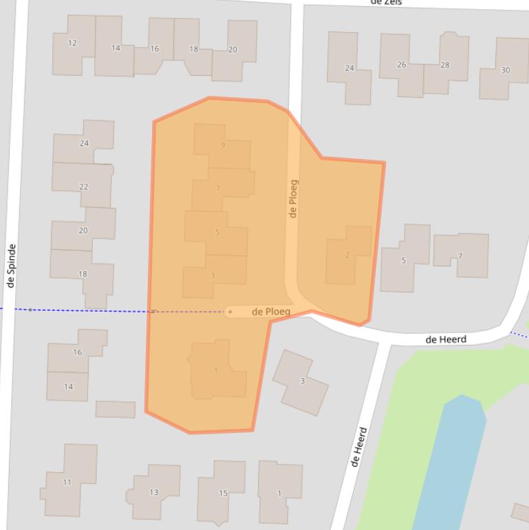 Kaart van postcodegebied 8141HG.