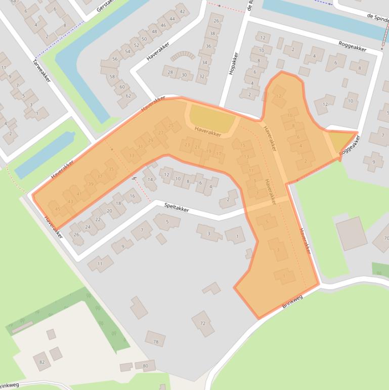 Kaart van postcodegebied 8141HR.