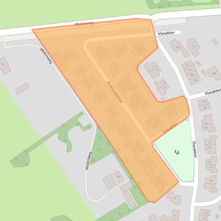 Kaart van postcodegebied 8141JC.