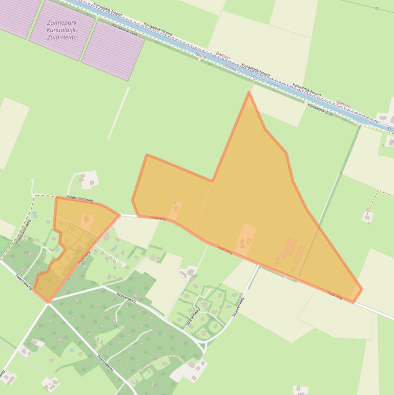 Kaart van postcodegebied 8141MS.