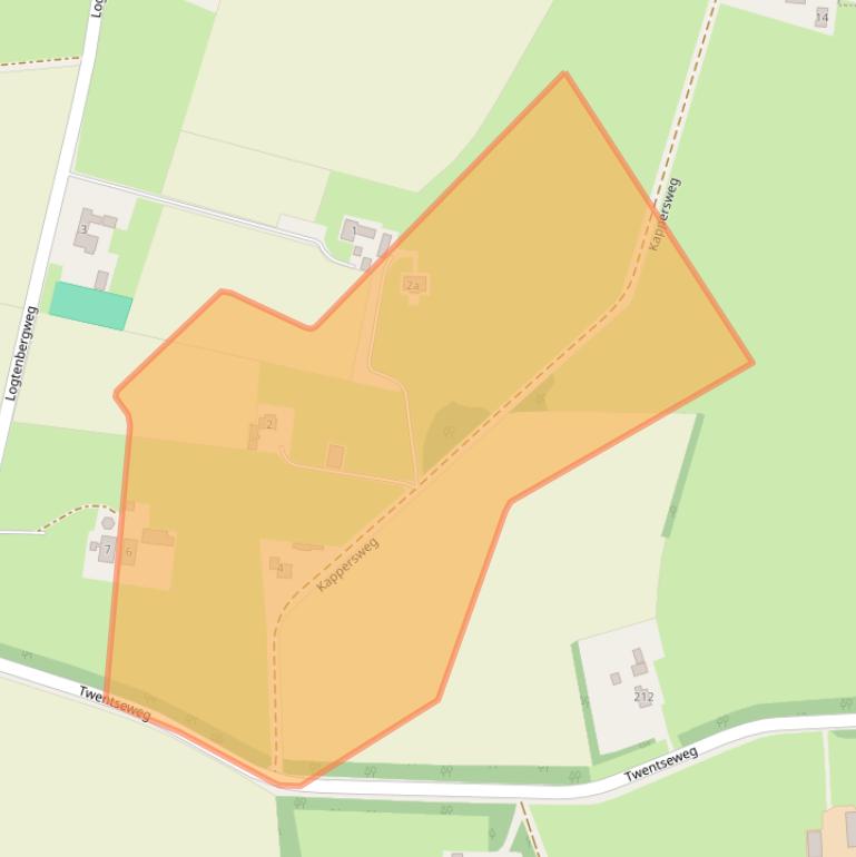 Kaart van postcodegebied 8141MZ.