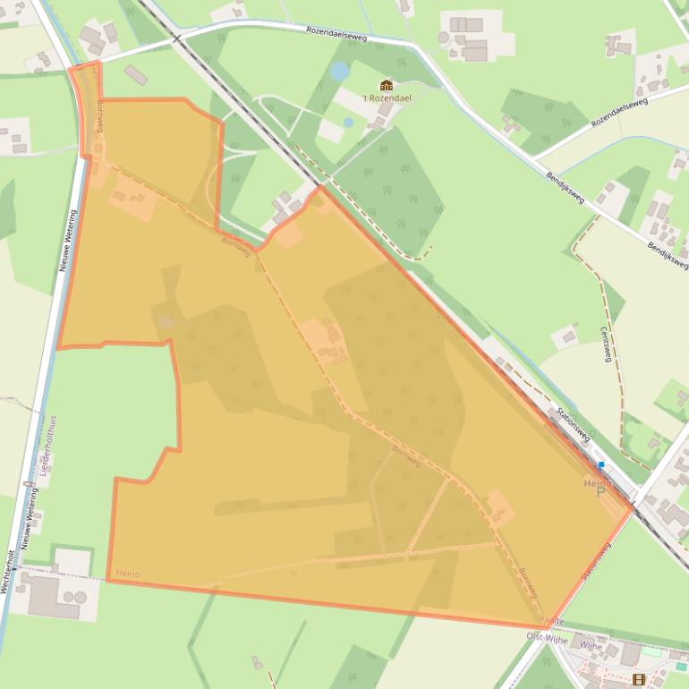 Kaart van postcodegebied 8141NE.