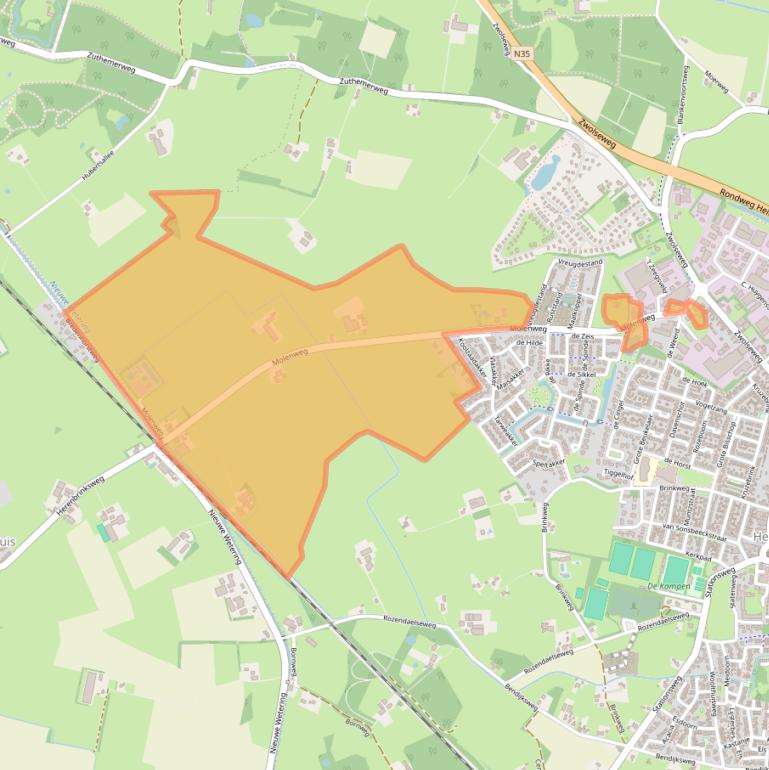 Kaart van postcodegebied 8141NS.