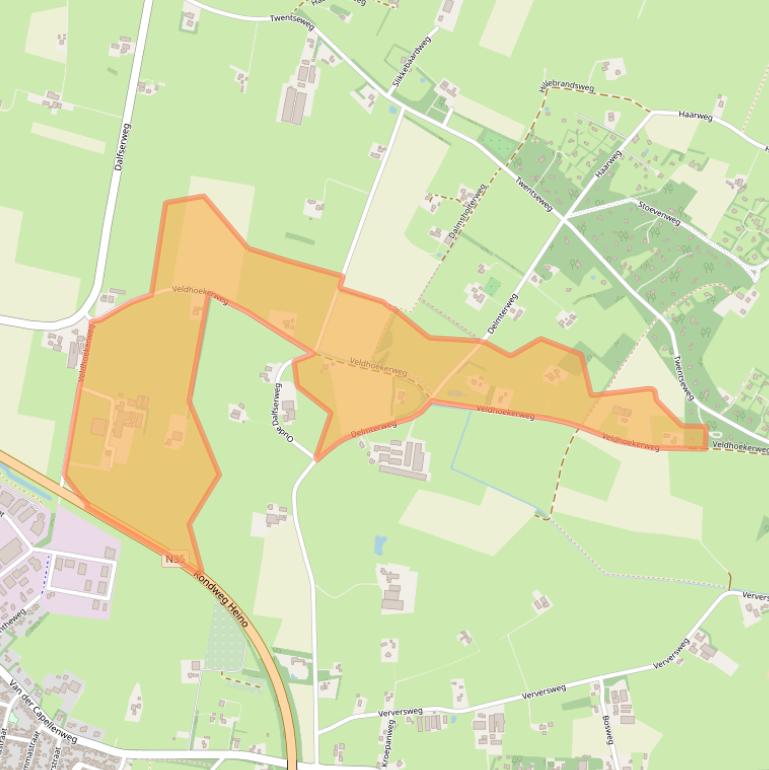 Kaart van postcodegebied 8141PH.