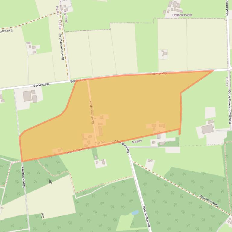 Kaart van postcodegebied 8141RJ.