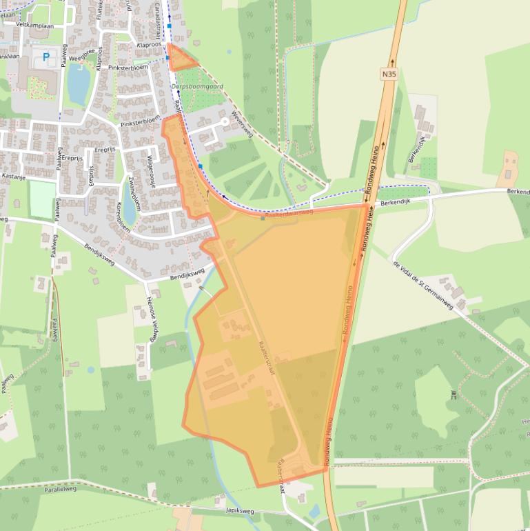 Kaart van postcodegebied 8141RM.