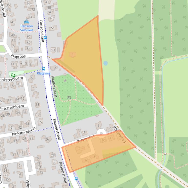 Kaart van postcodegebied 8141RZ.