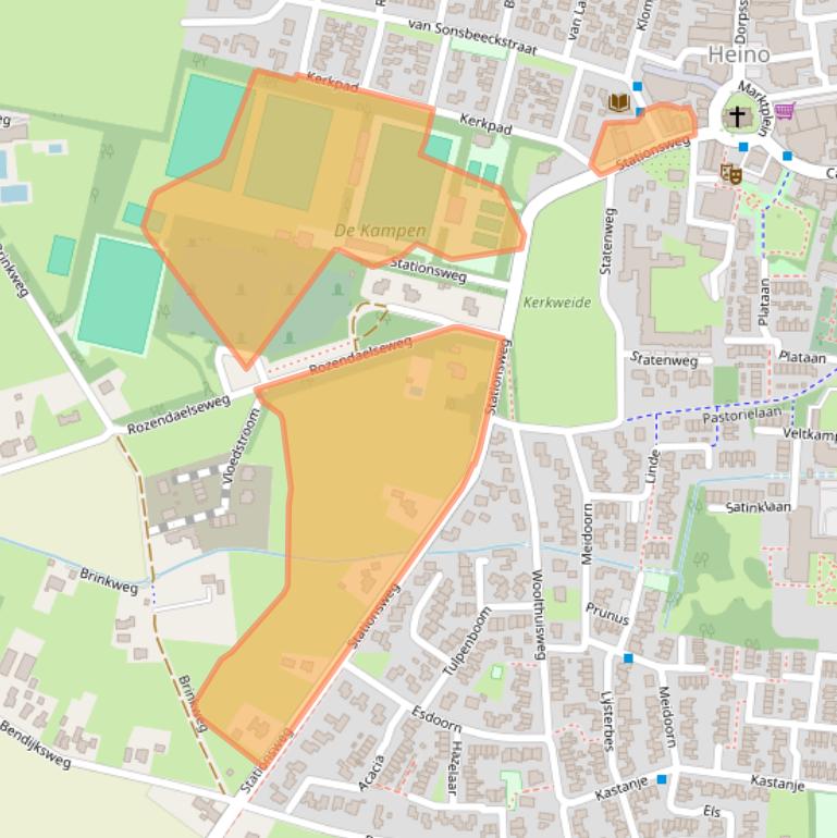 Kaart van postcodegebied 8141SC.