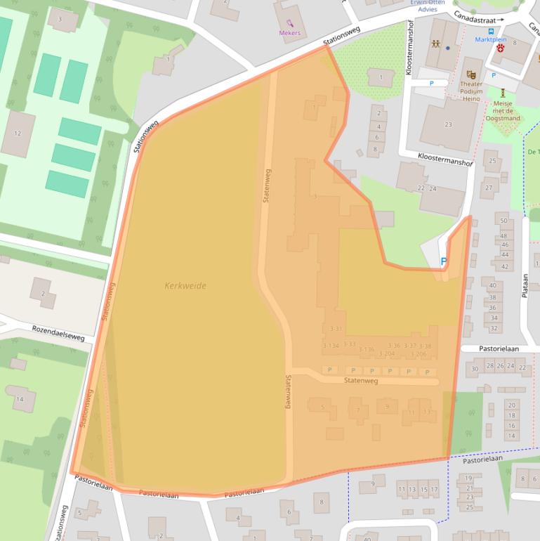 Kaart van postcodegebied 8141SH.