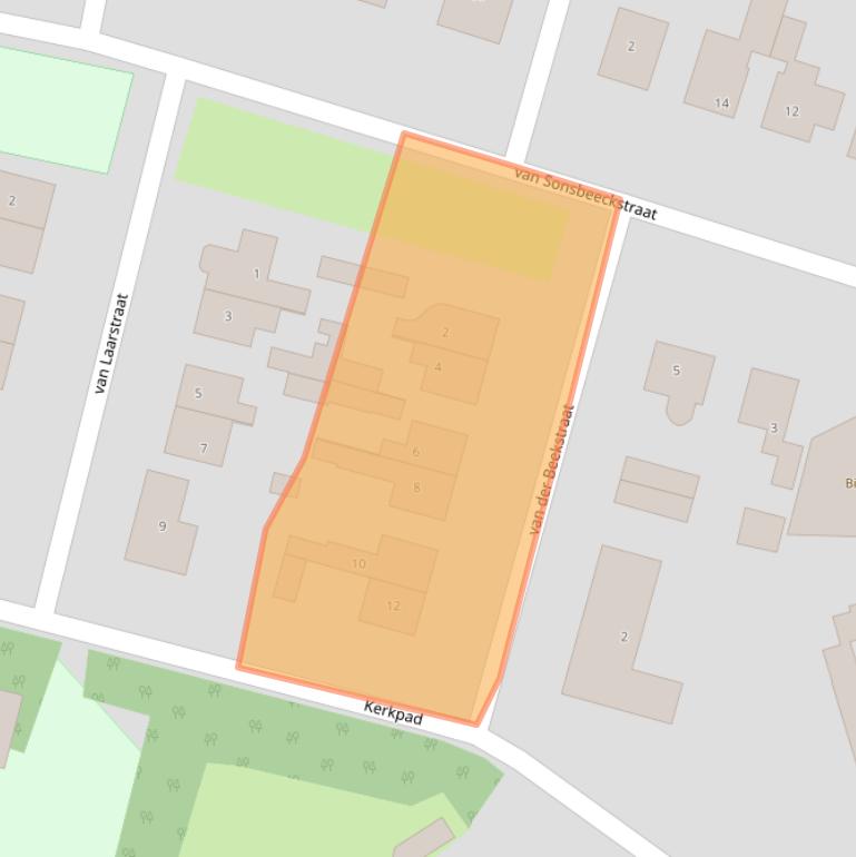 Kaart van postcodegebied 8141VJ.