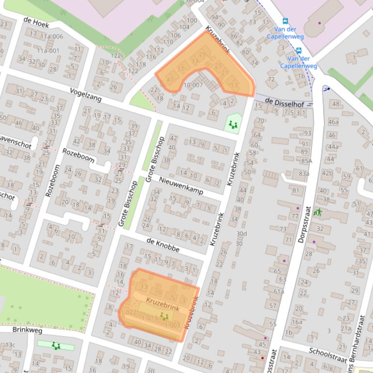 Kaart van postcodegebied 8141WC.