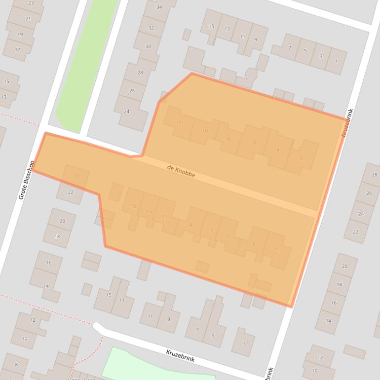 Kaart van postcodegebied 8141WJ.