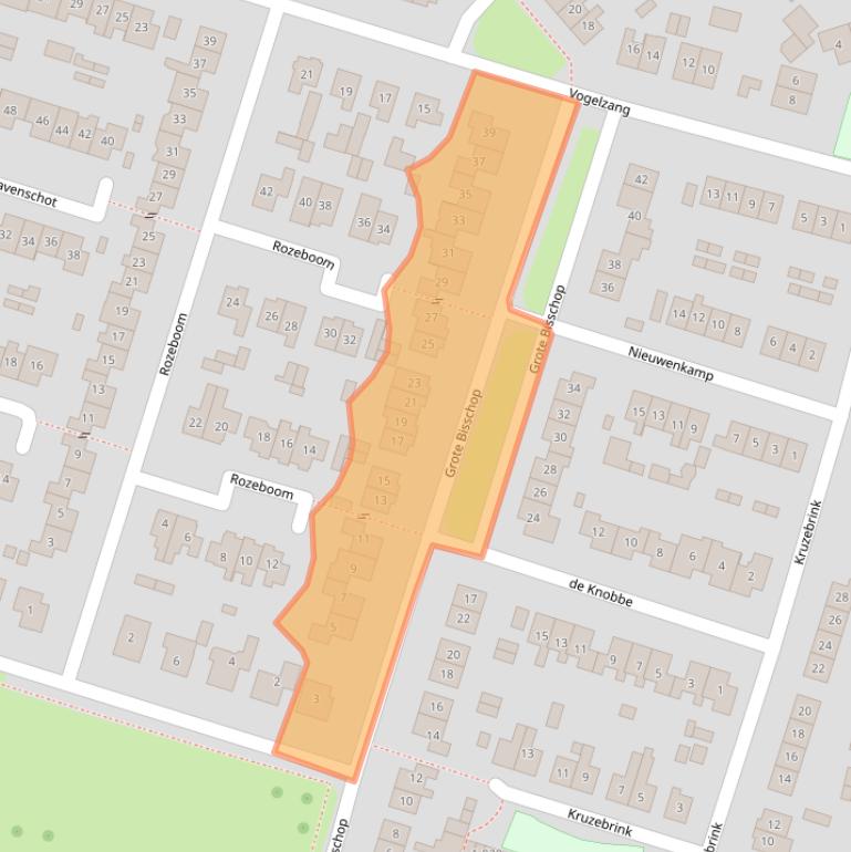 Kaart van postcodegebied 8141WK.