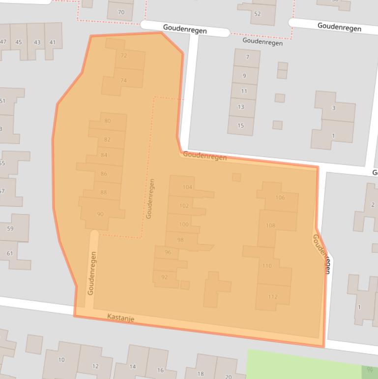 Kaart van postcodegebied 8141XC.