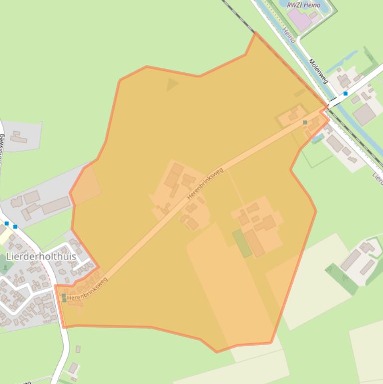 Kaart van postcodegebied 8144RC.