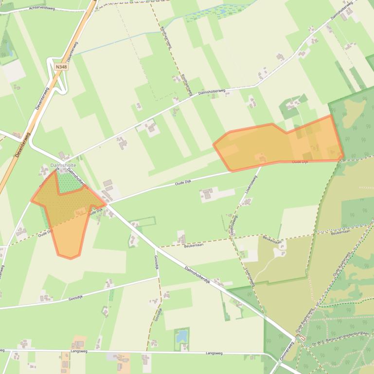 Kaart van postcodegebied 8146PB.