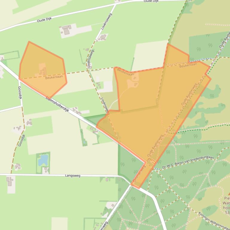 Kaart van postcodegebied 8146PJ.