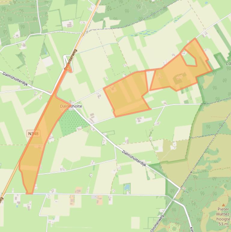 Kaart van postcodegebied 8146PL.