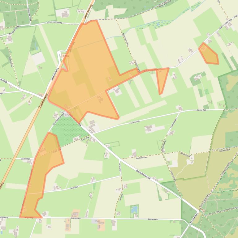 Kaart van postcodegebied 8146PM.