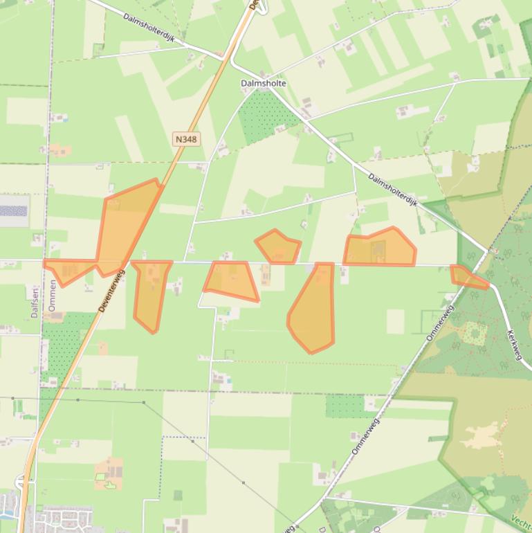 Kaart van postcodegebied 8146SG.