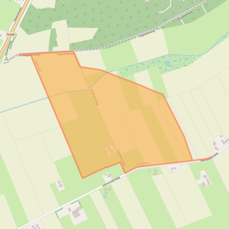 Kaart van postcodegebied 8147RA.