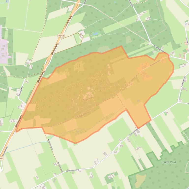 Kaart van postcodegebied 8147RJ.