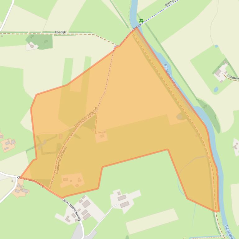 Kaart van postcodegebied 8147RL.