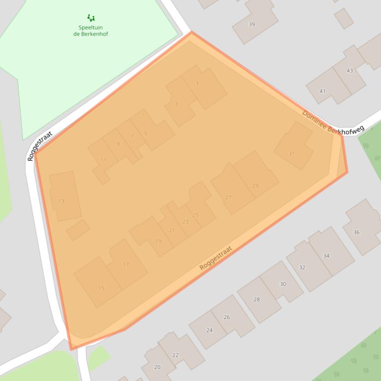 Kaart van postcodegebied 8148NE.