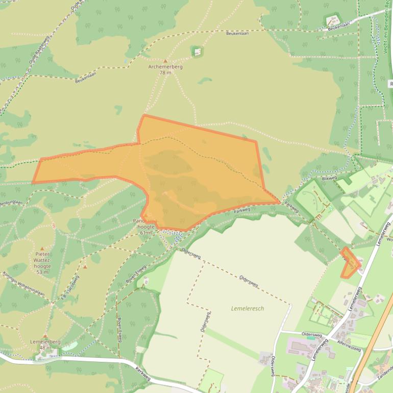 Kaart van postcodegebied 8148NZ.