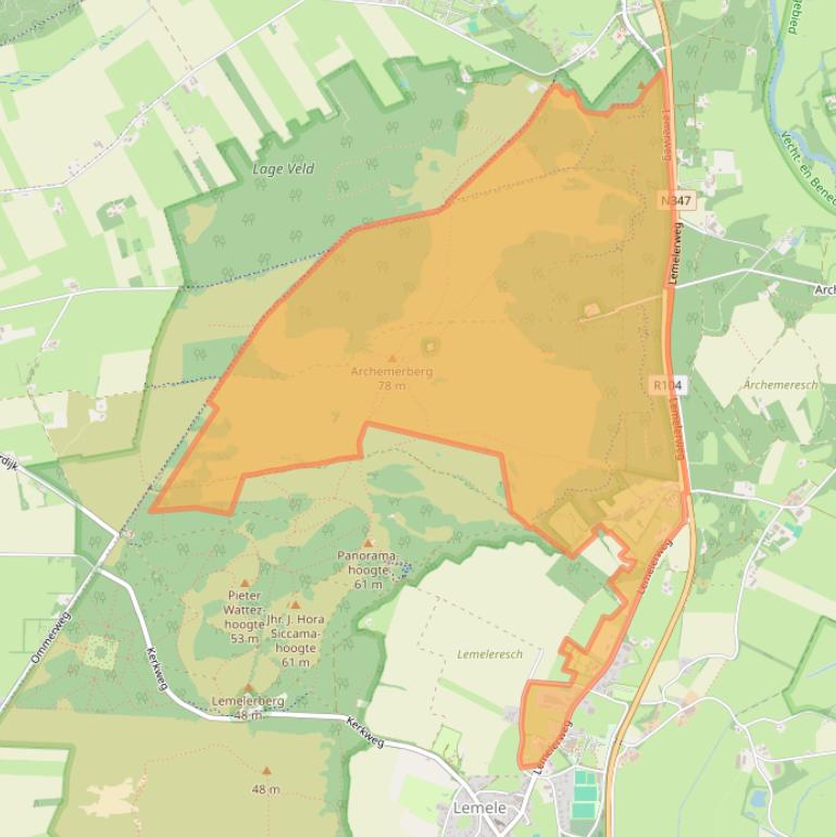 Kaart van postcodegebied 8148PC.