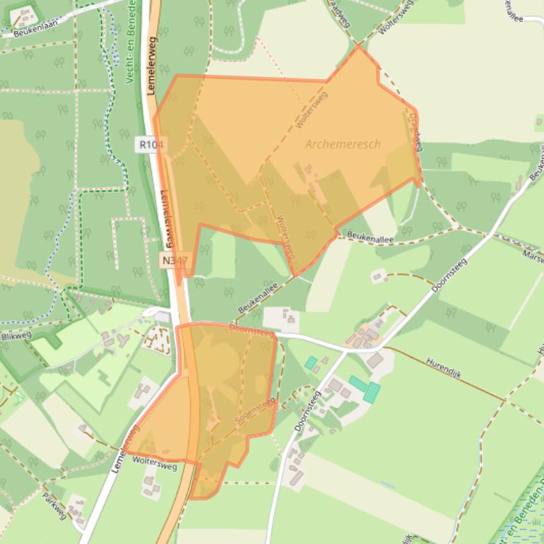 Kaart van postcodegebied 8148PH.