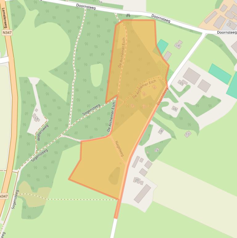 Kaart van postcodegebied 8148PJ.