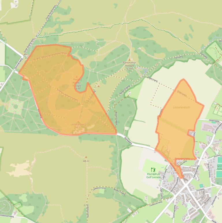 Kaart van postcodegebied 8148PZ.