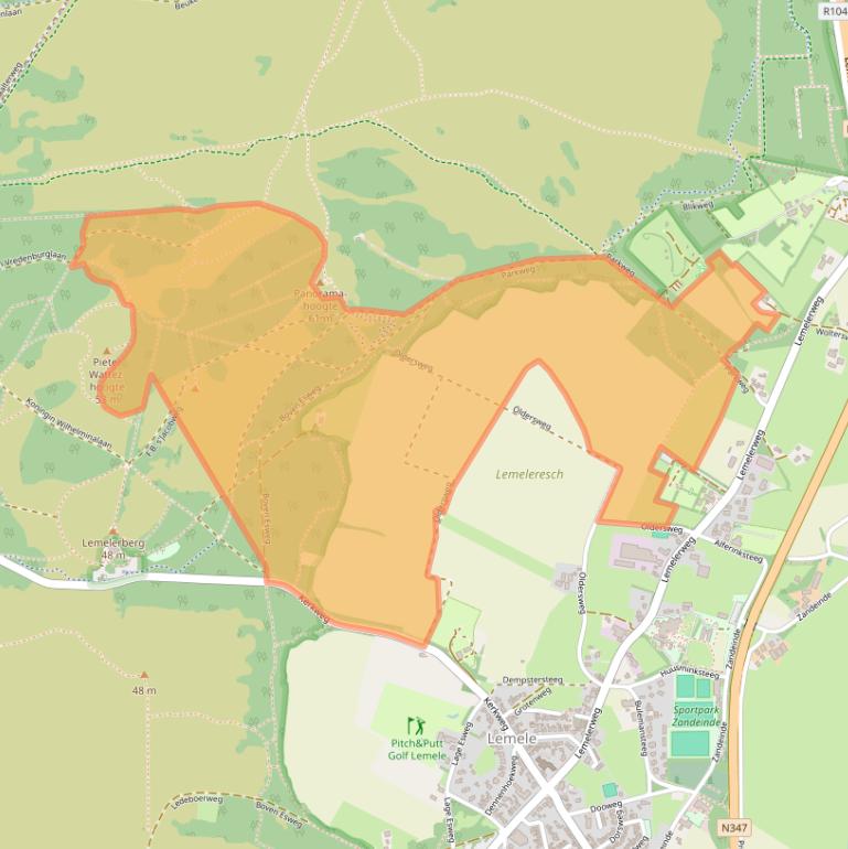 Kaart van postcodegebied 8148RZ.