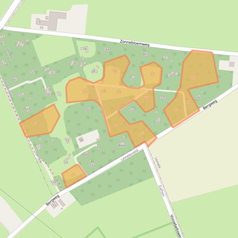 Kaart van postcodegebied 8148SG.