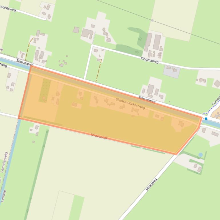 Kaart van postcodegebied 8148TA.