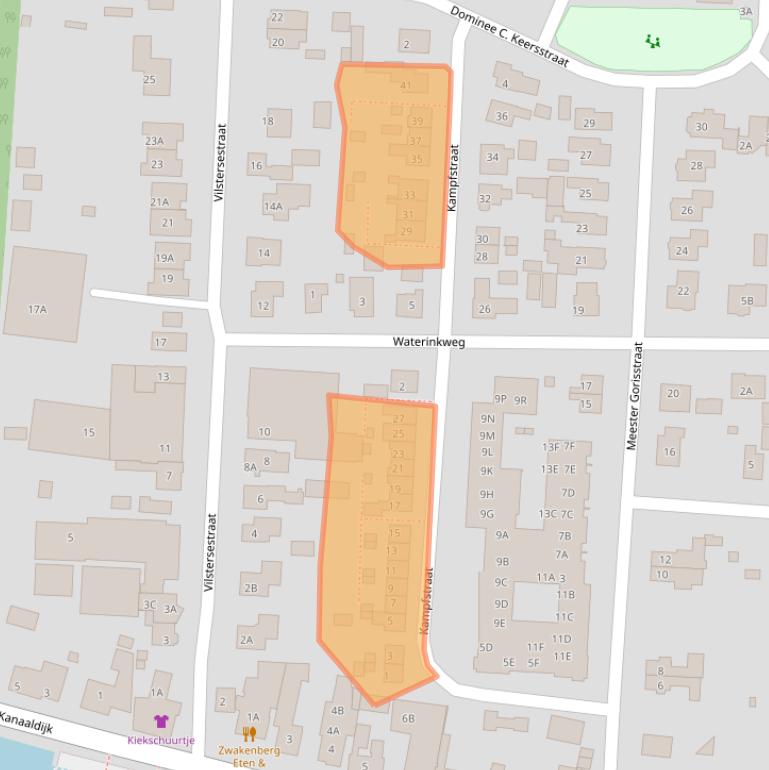 Kaart van postcodegebied 8151AD.