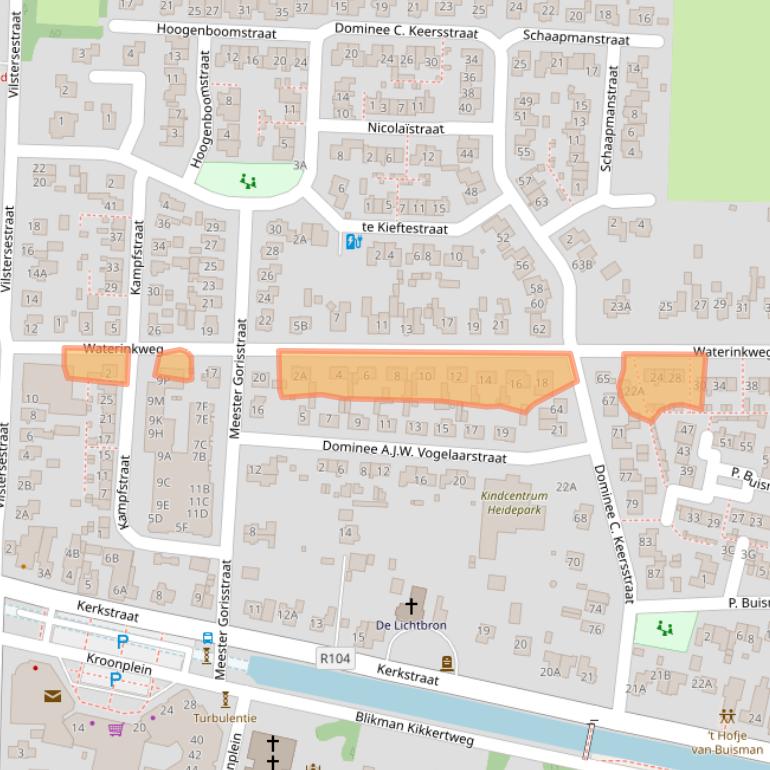 Kaart van postcodegebied 8151AK.