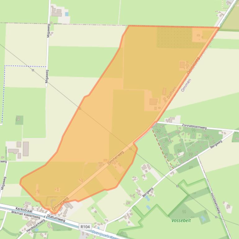 Kaart van postcodegebied 8151AT.