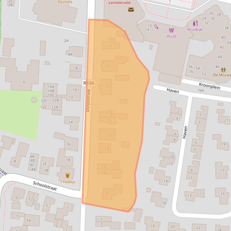 Kaart van postcodegebied 8151BA.