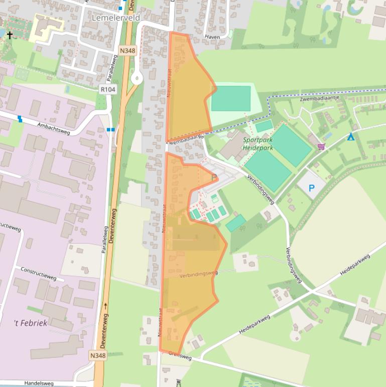 Kaart van postcodegebied 8151BB.