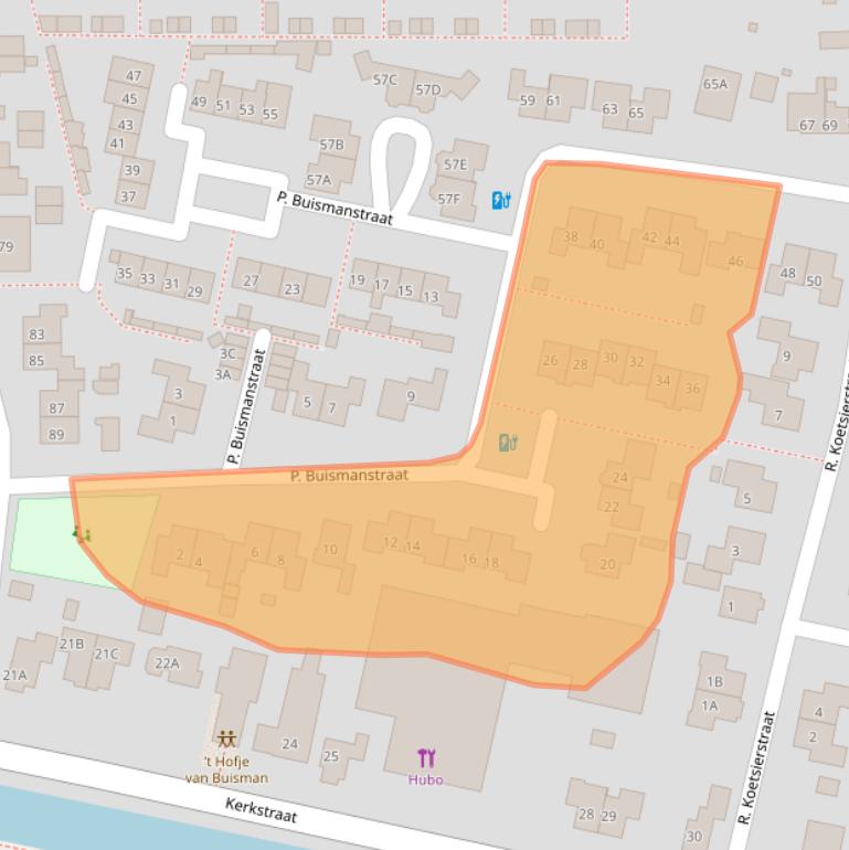 Kaart van postcodegebied 8151BG.