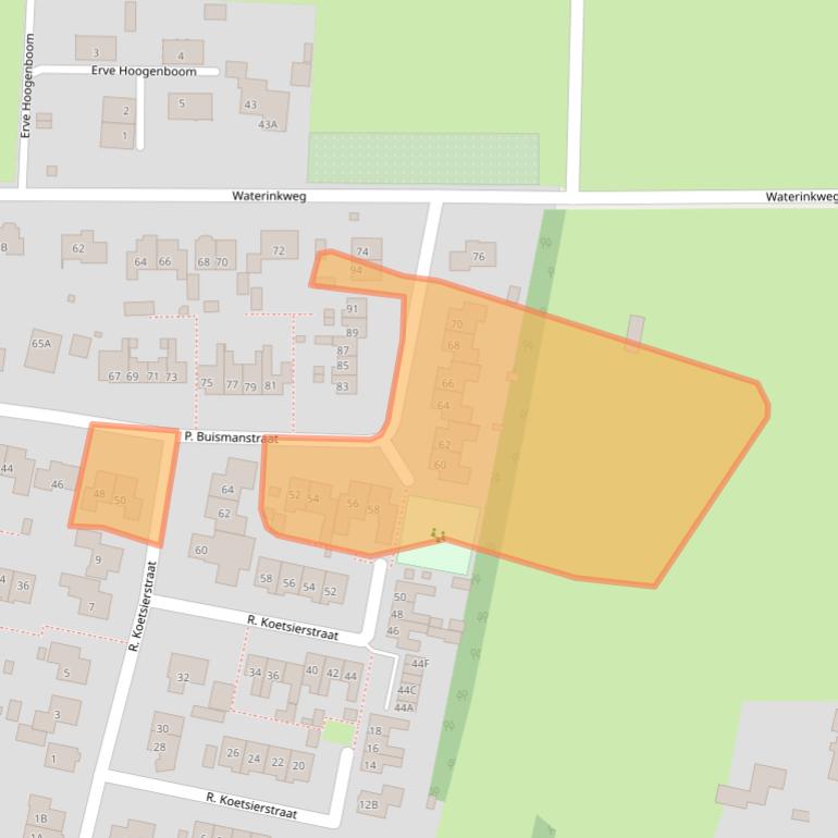 Kaart van postcodegebied 8151BH.