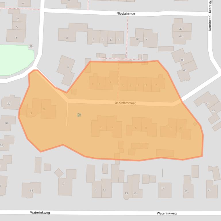 Kaart van postcodegebied 8151BN.