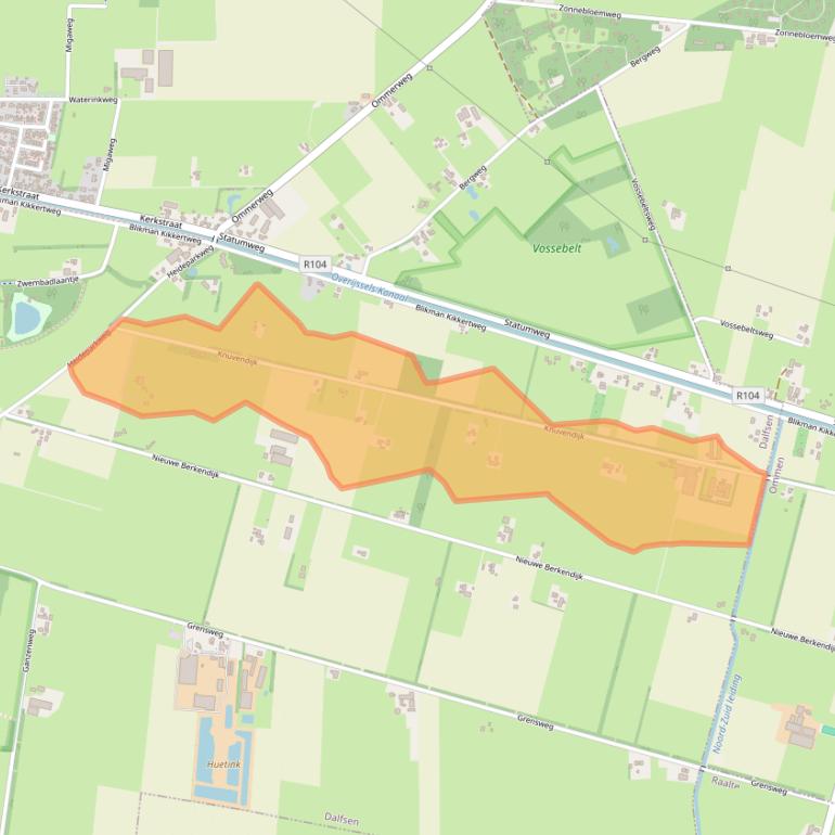 Kaart van postcodegebied 8151PM.
