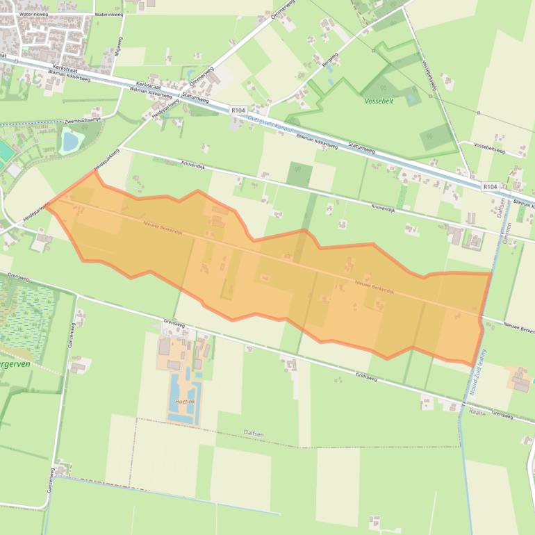 Kaart van postcodegebied 8151PN.